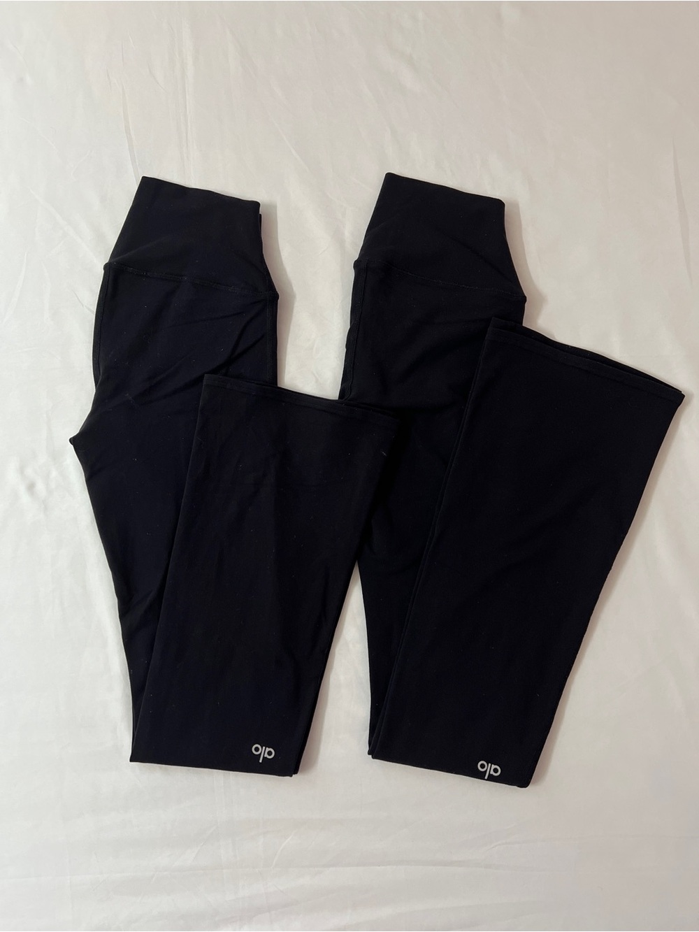 Alo High Waist Airbrush Bootcut Flare Leggings Leggings Pants Black Bundle